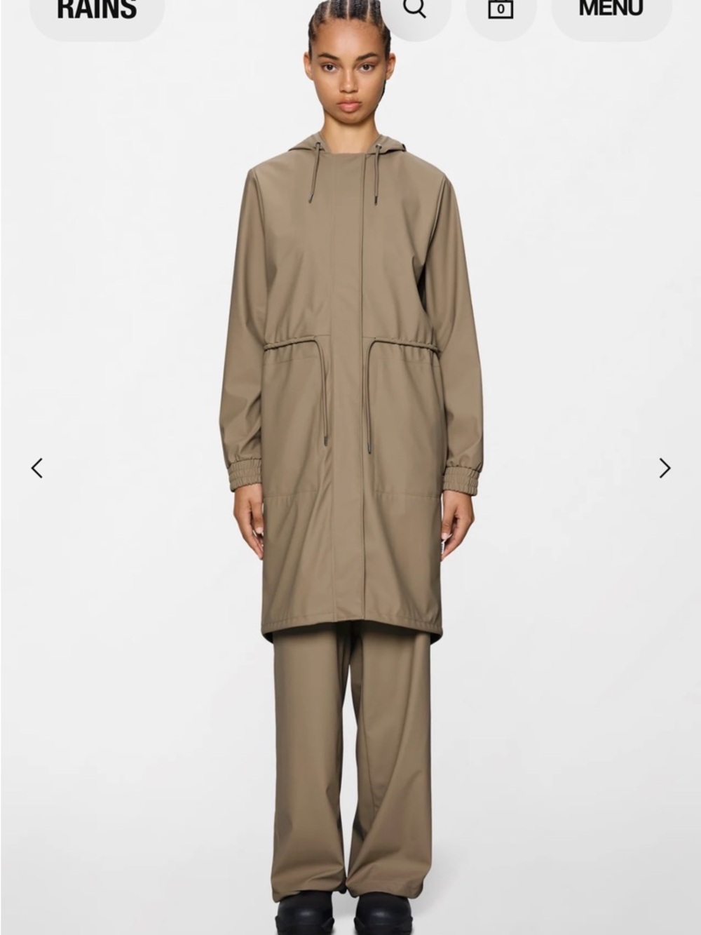 RAINS String W Parka - Picture 2 of 3